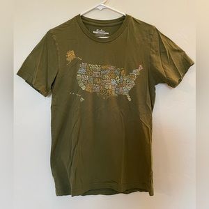 Threadless USA Graphic Tee America Map
